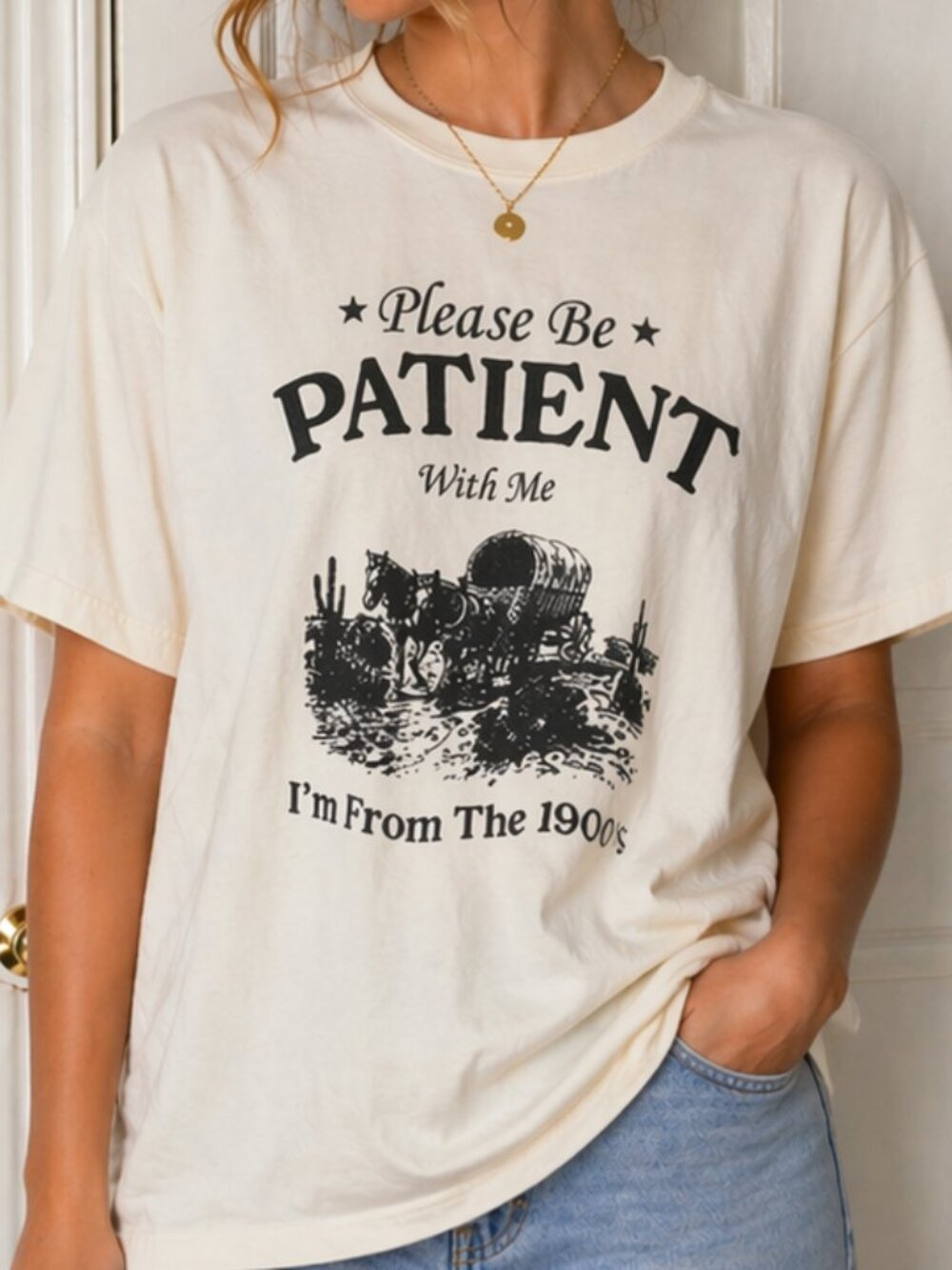 Please Be Patient Graphic Tee, I’m From The 1900s Shirt, Funny Vintage Style